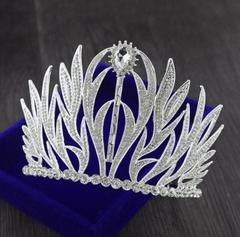 Vương miện cô dâu đá trắng cao 11 cm hình lửa Giangpkc 2022