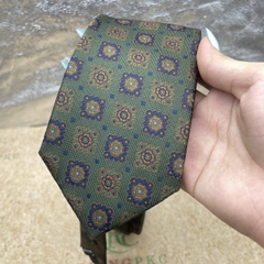Cà vạt nam hoa văn thập niên 80 bản dài 8cm tự thắt 2024  giangpkc-phu-kien-thoi-trang