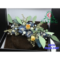 Ốp hoa cô dâu cài tóc đẹp t7-2018