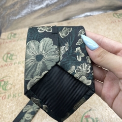 Cà vạt nam hoa văn thập niên 80 bản dài 8cm tự thắt 2024  giangpkc-phu-kien-thoi-trang