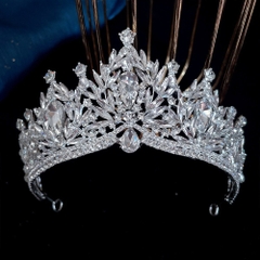 Vương miện cô dâu đính đá cao 7.5cm Giangpkc 6-2023  giangpkc-phu-kien-thoi-trang
