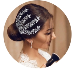 Xược đá cài tóc cô dâu hàng xuất Châu Âu đơn giản dễ đẹp  giangpkc-phu-kien-thoi-trang