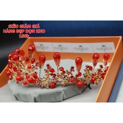 Vương miện đẹp pha lê đỏ xả hàng dọn kho
