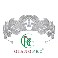 Vương miện cô dâu sang trọng kiểu dáng Pháp đính đá zincon 8-2023  giangpkc-phu-kien-thoi-trang