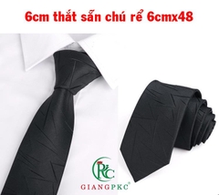 Cà vạt nam đen sang trọng 6cm thắt sẵn cho thanh niên TP HCM Giangpkc  giangpkc-phu-kien-thoi-trang