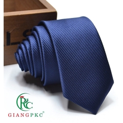 Cà vạt nam  phụ kiện nam cao cấp thanh niên công sở coton dầy 3 lớp nhuộm màu thủ công dệt nổi thời trang ấn tượng Giang