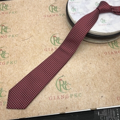 Cà vạt nam màu đỏ chấm hoa mẫu tự thắt 8cm mới đẹp 2023 Giangpkc