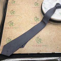 Cà vạt nam màu xanh đen họa tiết mắt cá mới tự thắt 8cm đẹp 2023 Giangpkc