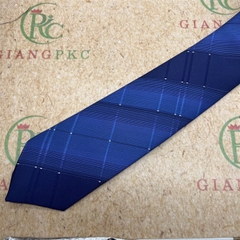 Cà vạt nam màu xanh bích chấm trắng mẫu mới tự thắt 8cm đẹp 2023 Giangpkc