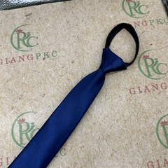 Cà vạt nam mẫu thắt sẵn dây kéo phi bóng 5cm màu xanh đen 2023 Giangpkc - 48cm