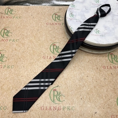 Cà vạt nam mẫu thắt sẵn dây kéo 6cm màu đen caro trắng đỏ mẫu mới nhất 2023 Giangpkc