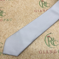 Cà vạt nam màu xám nhạt trơn gân đơn giản mẫu tự thắt 8cm sang trọng mới 2023 Giangpkc
