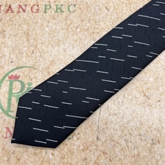 Cà vạt nam mẫu thắt sẵn dây kéo 6cm màu đen xước mưa mới nhất 2023 Giangpkc