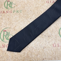Cà vạt nam mẫu thắt sẵn dây kéo 6cm màu đen kẻ xước mới nhất 2023 Giangpkc