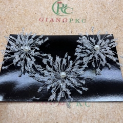 Bộ ba tia pha lê hạt trai tròn Giangpkc 5-2022
