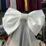Nơ đính đá kèm voan ngắn Giangpkc nơ T4-02