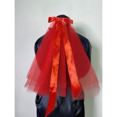 Voan trơn cô dâu đỏ 90cm 2 lớp giangpkc
