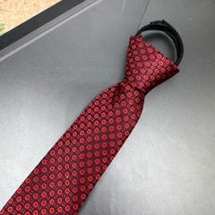 Cà vạt nam thắt sẵn bản nhỏ 6cm màu đỏ nhiều mẫu ( có giao hỏa tốc )