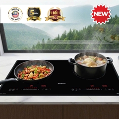 Bếp đôi điện từ hồng ngoại bo viền Nagakawa NII8996 công suất 4500W