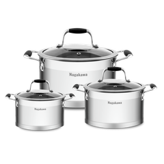 Bộ nồi inox Nagakawa Fuyu NAG1354