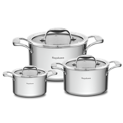 Bộ nồi inox Nagakawa Natsu NAG1356