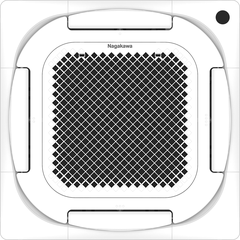 Điều hòa âm trần Cassette Inverter 8 hướng thổi NIT-C18R2U35 18000BTU/h 1 chiều