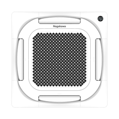 Điều hòa âm trần Cassette Inverter 8 hướng thổi NIT-C28R2U35 28000BTU/h 1 chiều