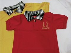 030 Áo thun phối cổ SMK nhí