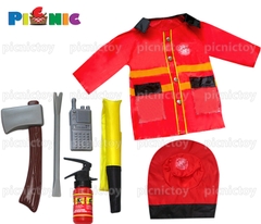 Bộ đồ chơi đồng phục và dụng cụ cảnh sát chữa cháy 4