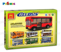 Bộ xếp hình xe buýt đưa rước học sinh ( 318pcs)