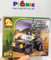 Bộ ráp hình xe Jeep mini