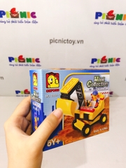 Bộ ráp hình xe xúc đất mini