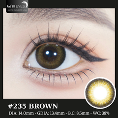 (quà tặng) 235 BROWN - size nhỏ