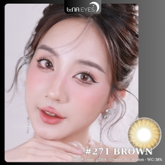 (Luna Eyes) 271 BROWN - size vừa