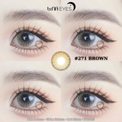 (Luna Eyes) 271 BROWN - size vừa