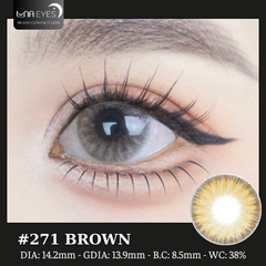 (Luna Eyes) 271 BROWN - size vừa