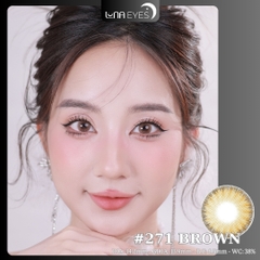 (Luna Eyes) 271 BROWN - size vừa