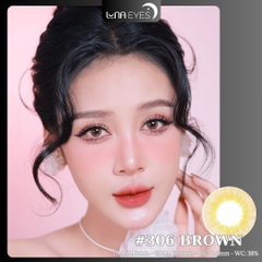 (Luna Eyes) 306 BROWN - size nhỏ