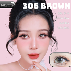 (Luna Eyes) 306 BROWN - size nhỏ