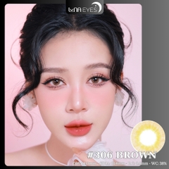 (Luna Eyes) 306 BROWN - size nhỏ
