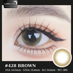 (Luna Eyes) 428 BROWN - size nhỏ