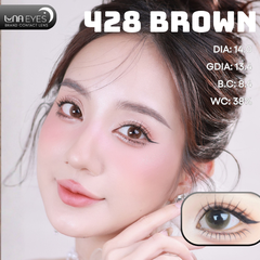 (Luna Eyes) 428 BROWN - size nhỏ
