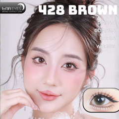 (Luna Eyes) 428 BROWN - size nhỏ