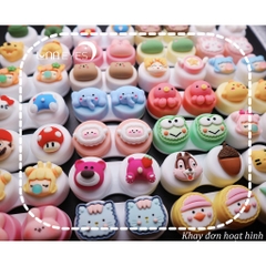 Khay đơn Hoạt Hình LUNA EYES kèm dụng cụ đeo lens