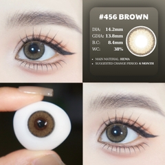 (Luna Eyes) 456 BROWN - size vừa