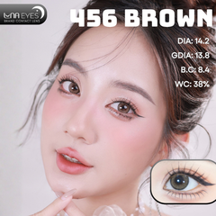 (Luna Eyes) 456 BROWN - size vừa