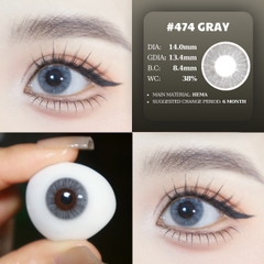 (Luna Eyes) 474 GRAY - size nhỏ