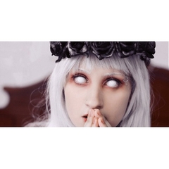 (Babiee) Lens Cosplay Màu Trắng Full Tròng Mắt