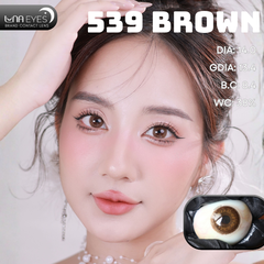 (quà tặng) 539 BROWN - size nhỏ