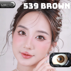 (quà tặng) 539 BROWN - size nhỏ